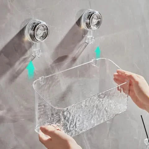 Étagère murale pratique sans perçage pour salle de bain