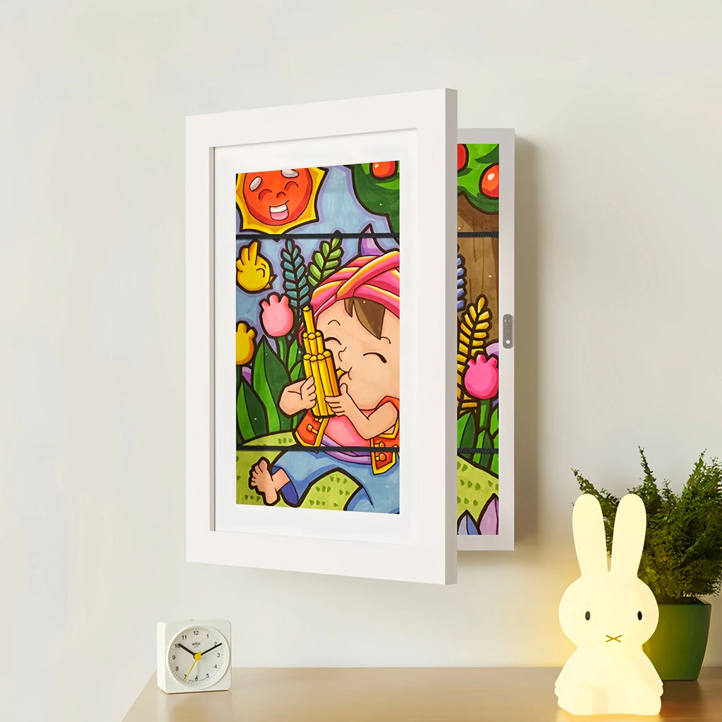 Cornice Ricordo - Cornice Per Disegni di Bambini — Bianco, foto 9