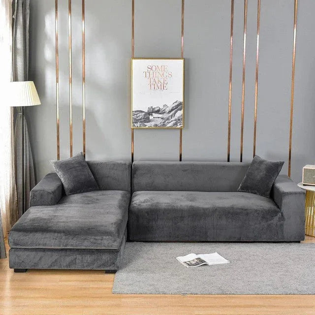 Housse Universelle Premium Pour Canapé - Protection Complète Contre Les Taches — Gris Foncé, photo 18