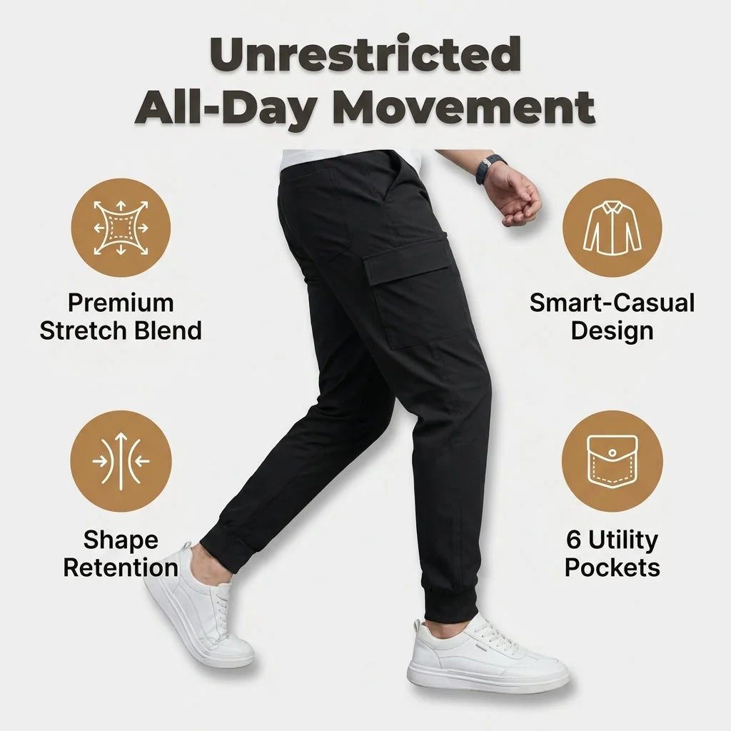 Blugi Cargo Elastici Premium – Confort și Stil